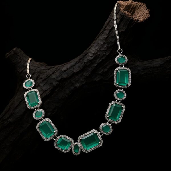 Emerald Shine AD Set | Green & Silver