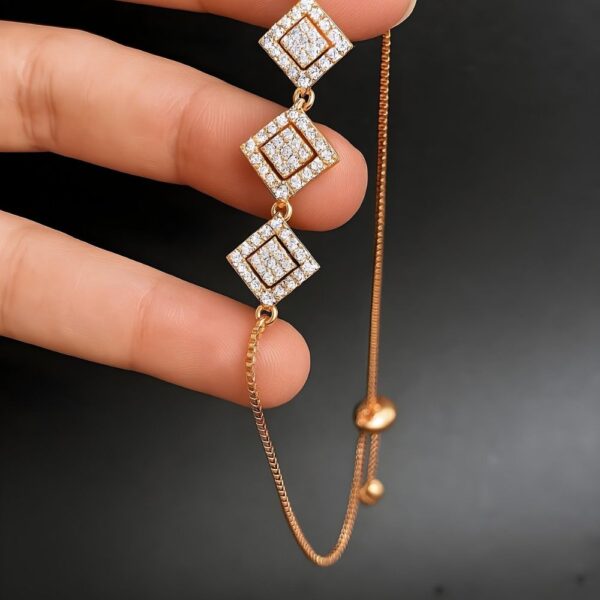 Regal Sparkle Adjustable Bracelet- AD - Image 2