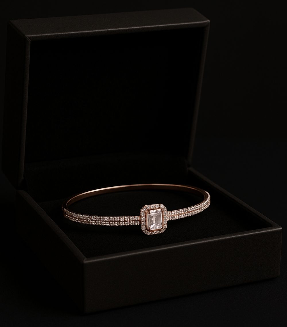 Eleganza - American Diamond Statement Bracelet